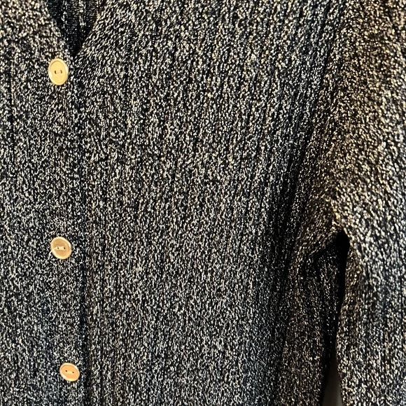 Alison Andrews Cardigan Dress Plus Size 3X Longline Ribbed Metallic - Picture 5 of 7